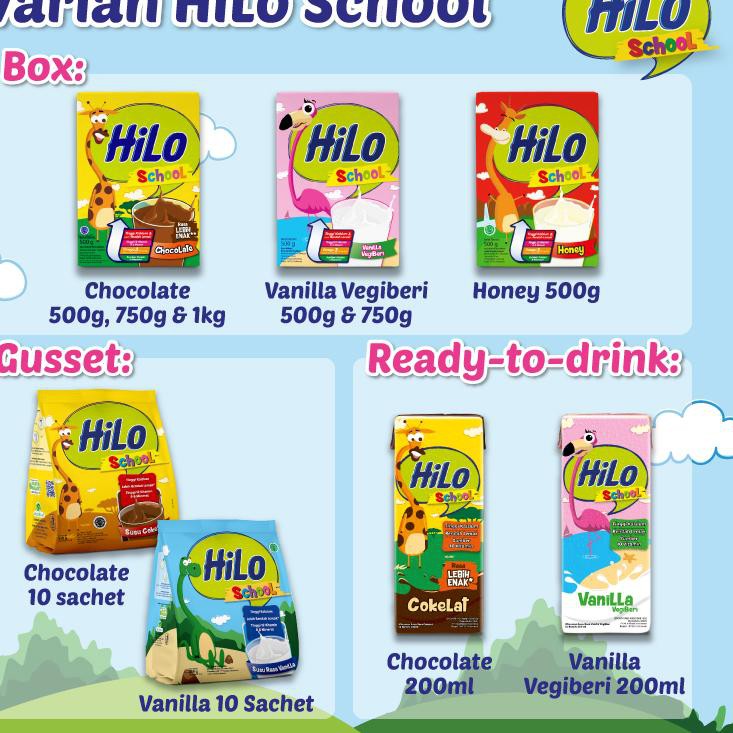 

[KODE 7] HiLo School Susu Vanilla Gusset 10's x 2 pcs TERBARU..!!