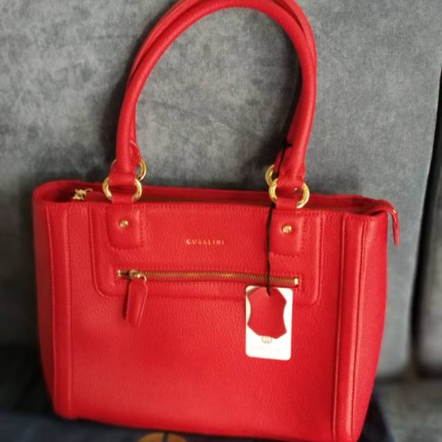 Gobelini original firenze pauline M tango red tote bag