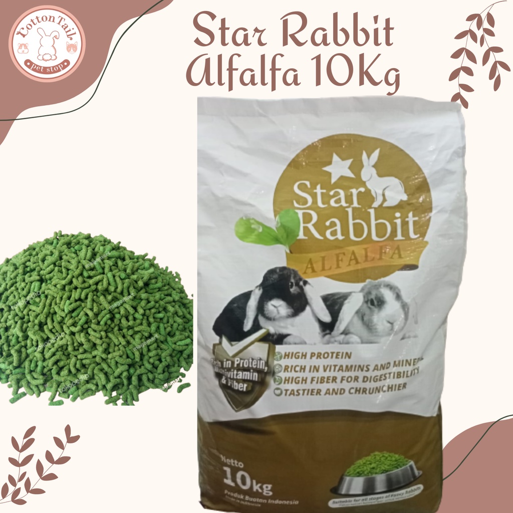 Star Rabbit Alfalfa Pelet Kelinci Makanan Kelinci Star Rabbit 10Kg