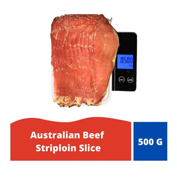 

Australian Beef Striploin Slice (± 500 gr) - For Shabu-Shabu