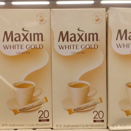 

maxim white gold coffee mix 20 sticks