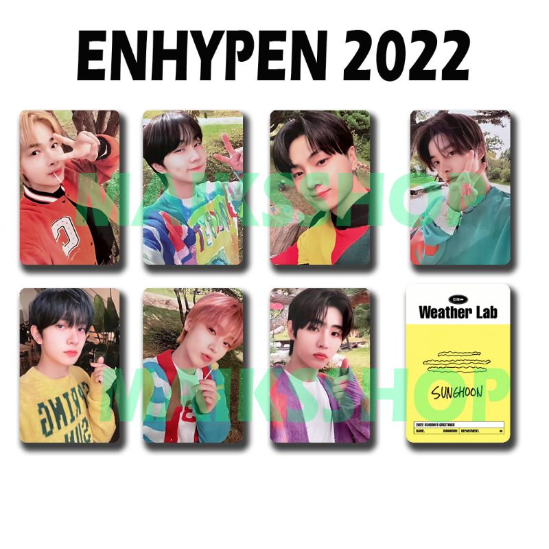 Enhypen 2022 Season Greeting Photocard Kpop