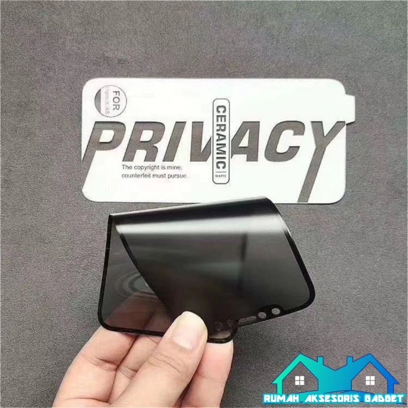 Tempered CERAMIC MATTE PRIVACY anti SPY REALME 2 3 pro 5 6 7i C17 C11 C12 C15 C20 C25 C25S C22 C21Y C31 C35 C30 Narzo 20 50A prime 50i C1 C2 8 pro 9 pelindung layar anti pecah TG FULL