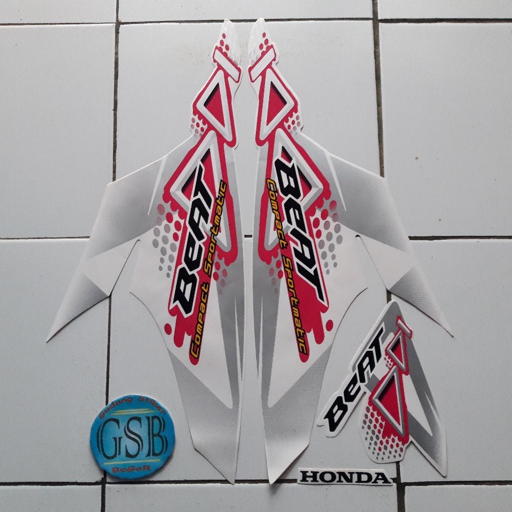 Variasi striping beat karbu 2011 putih