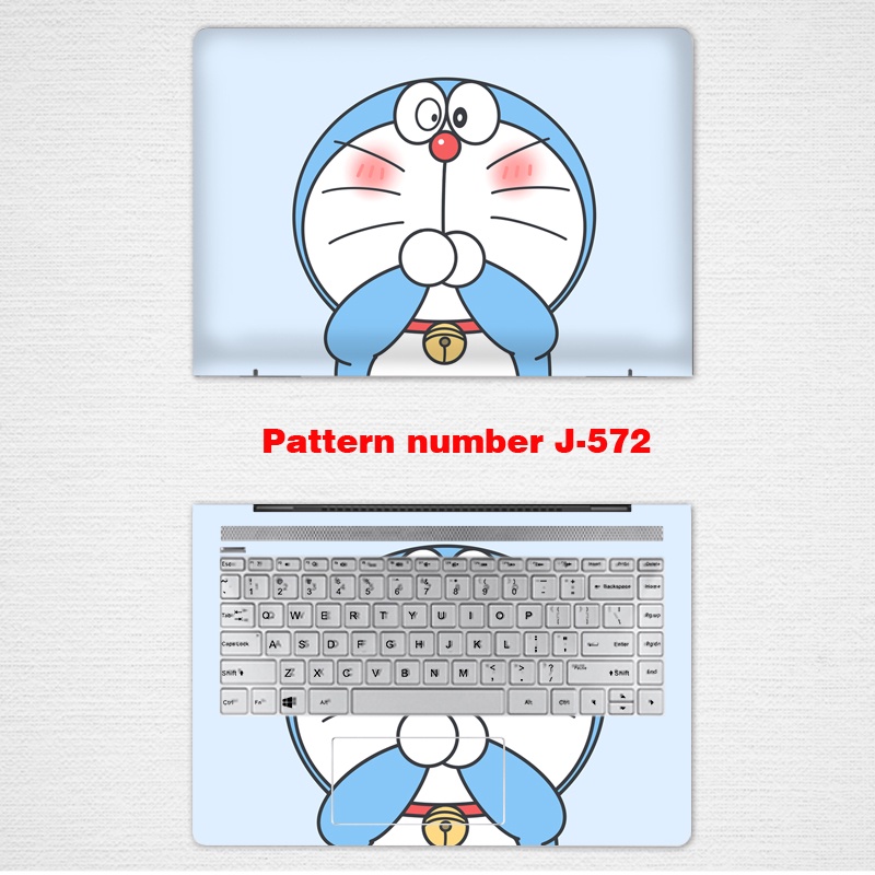 2pcs Stiker Pelindung Laptop Universal Motif Doraemon Ukuran 12 13 14 15.6 Inch ACER Swift Nitro 5 aspire AN515-52 AN515-55