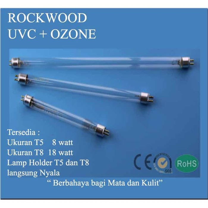 Rumah Lampu TL UVC 18 watt T8 P: 589 mm D :26 mm Berikut Ballast