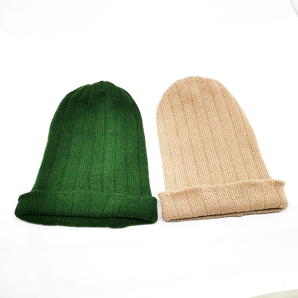 Kupluk Rajut Beanie Hat Polos Banyak Warna dan Sebo Satu tiga Lubang Pria dan Wanita Dewasa