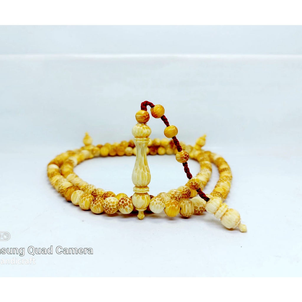 tasbih kayu liwung/nibung putih/liwung jenar terbaru