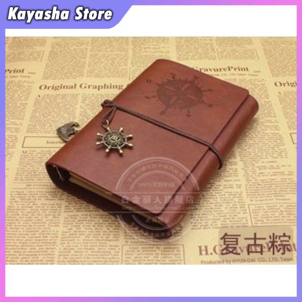 

KYS BUKU CATATAN BINDER KULIT RETRO PIRATE 8005 COFFEE OMOT2MCF