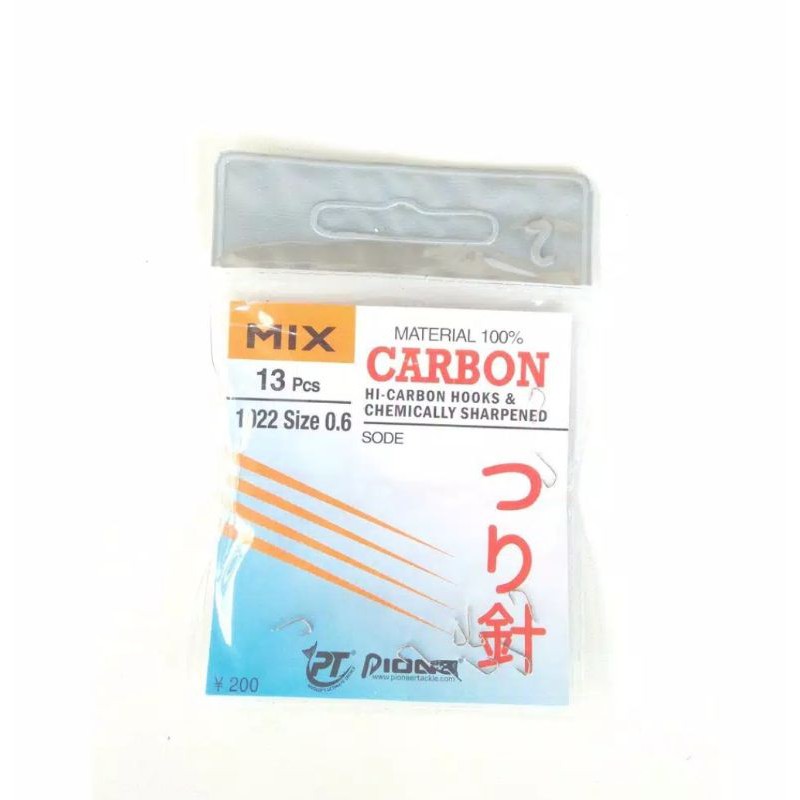 Kail Murah Sode 1022 Tanpa Lubang Mix Carbon Kail Pancing Kecil Kail Sepat Kail Wader Mata Kail Keci