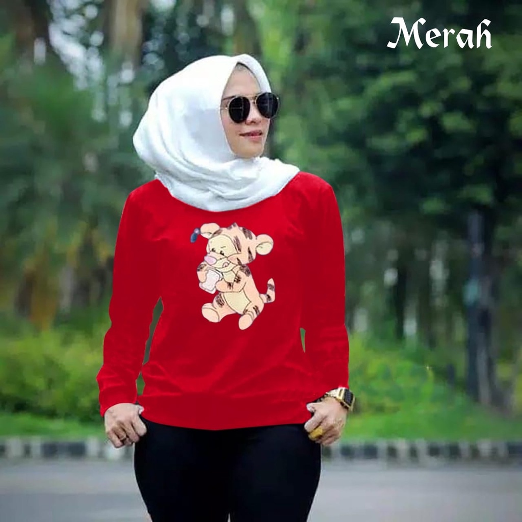 ATASAN TIGGY XL blouse wanita muslim lengan panjang ft baju sehari hari