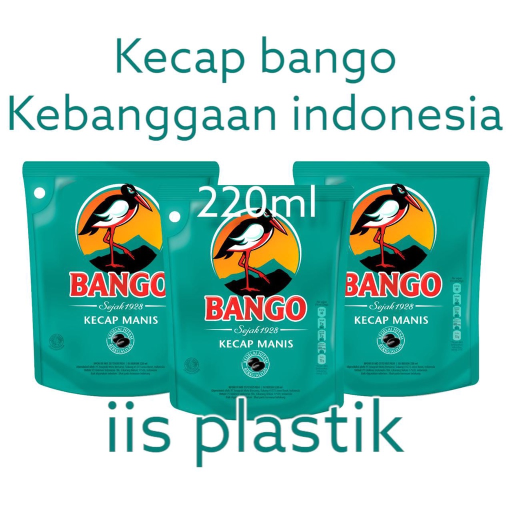 Bango Kecap Manis Pouch Flatpack 220 mL