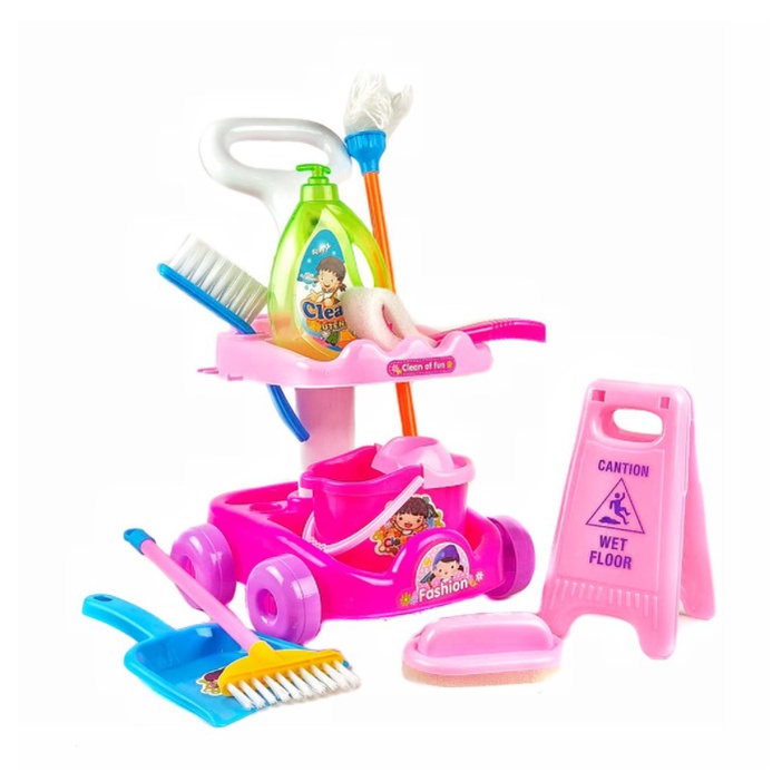 mainan anak perempuan alat kebersihan rumah / cleaning car mini / maenan anak perempuan cleaning tool set-1