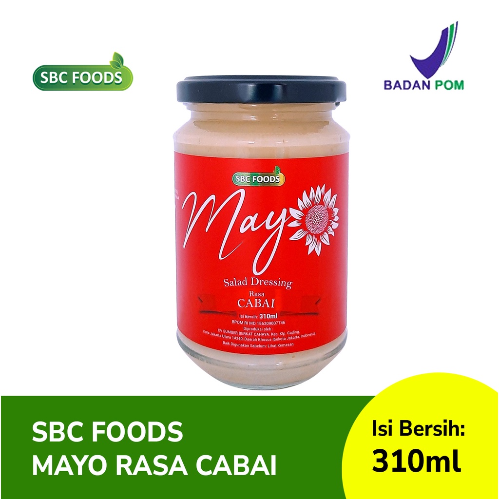 

SBC MAYO Mayonaise Eggless Creamy Rasa Cabai 310 mL