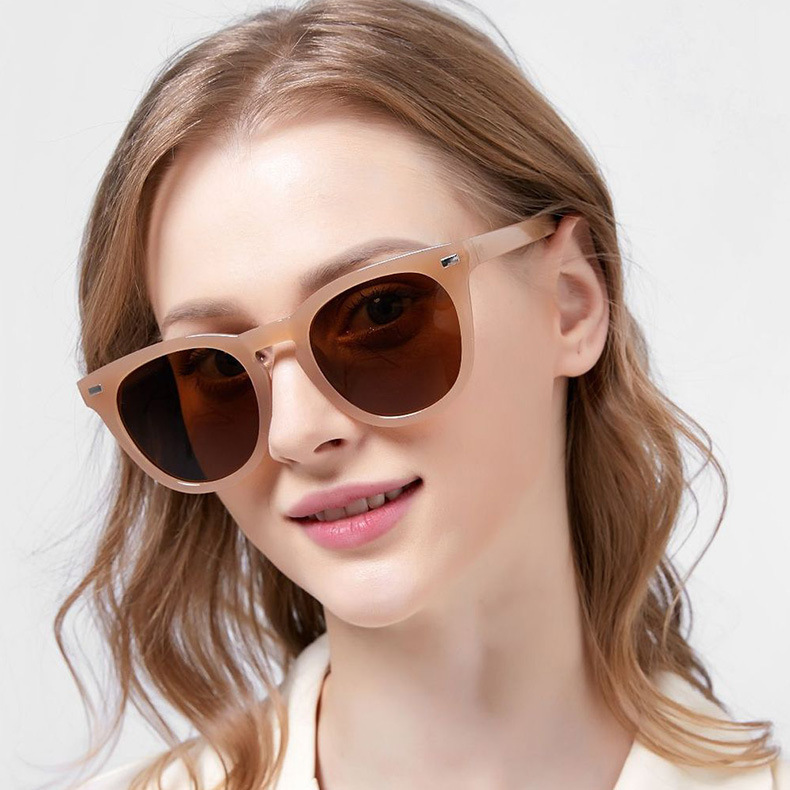 2021 European and American fashion personality men and women trend sunglasses metal hinge