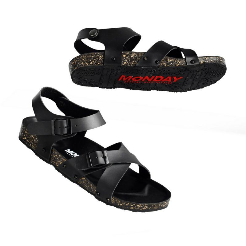 SANDAL PRIA MONDAY VOLTIA BLACK SANDAL SLIDE