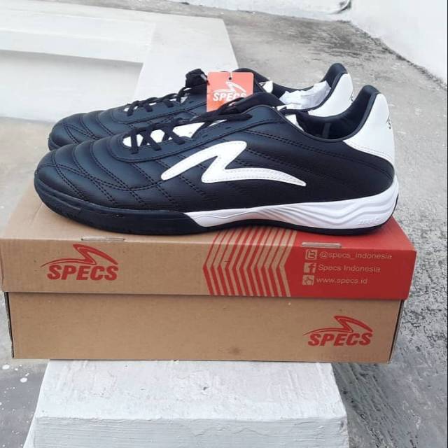 SEPATU FUTSAL SPECS ORI METASALA ROMA IN BLACK WHITE SERIES MURAH