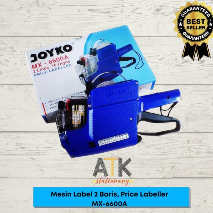 

Alat Mesin Label Harga 2 Baris 10 Digit Price Labeller Joyko MX 6600A