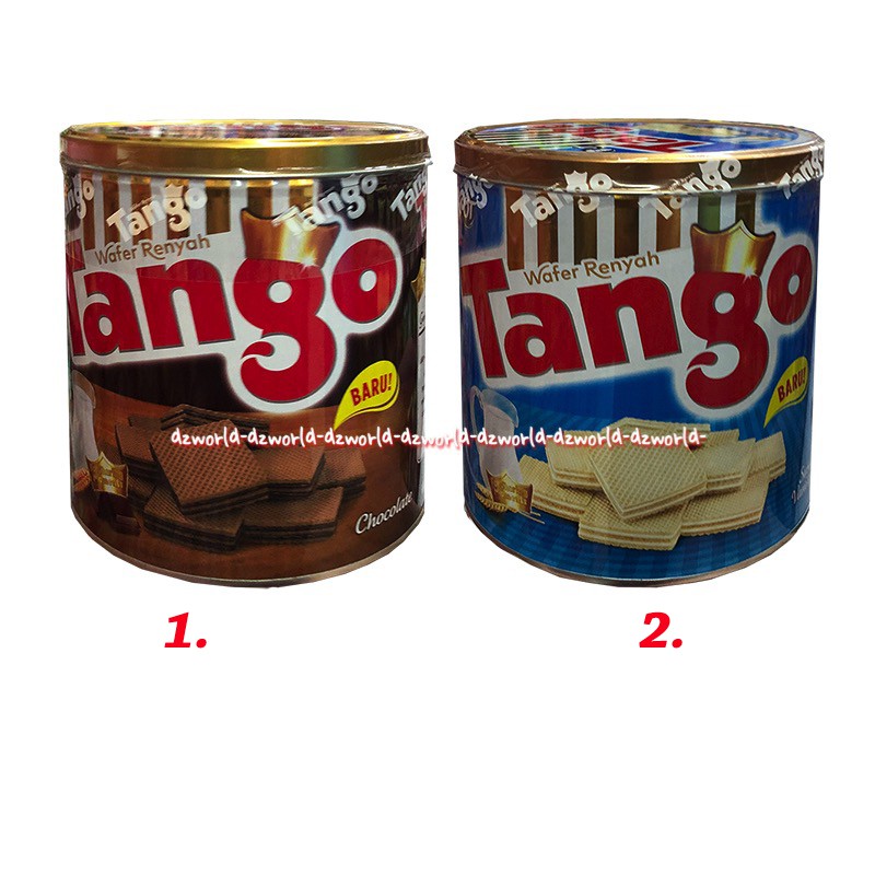 Tango Wafer Vanilla Coklat 300gr Milk Renyah Baru Wafer Susu Vanila Chocolate Tengo Kemasan Kaleng Tanggo