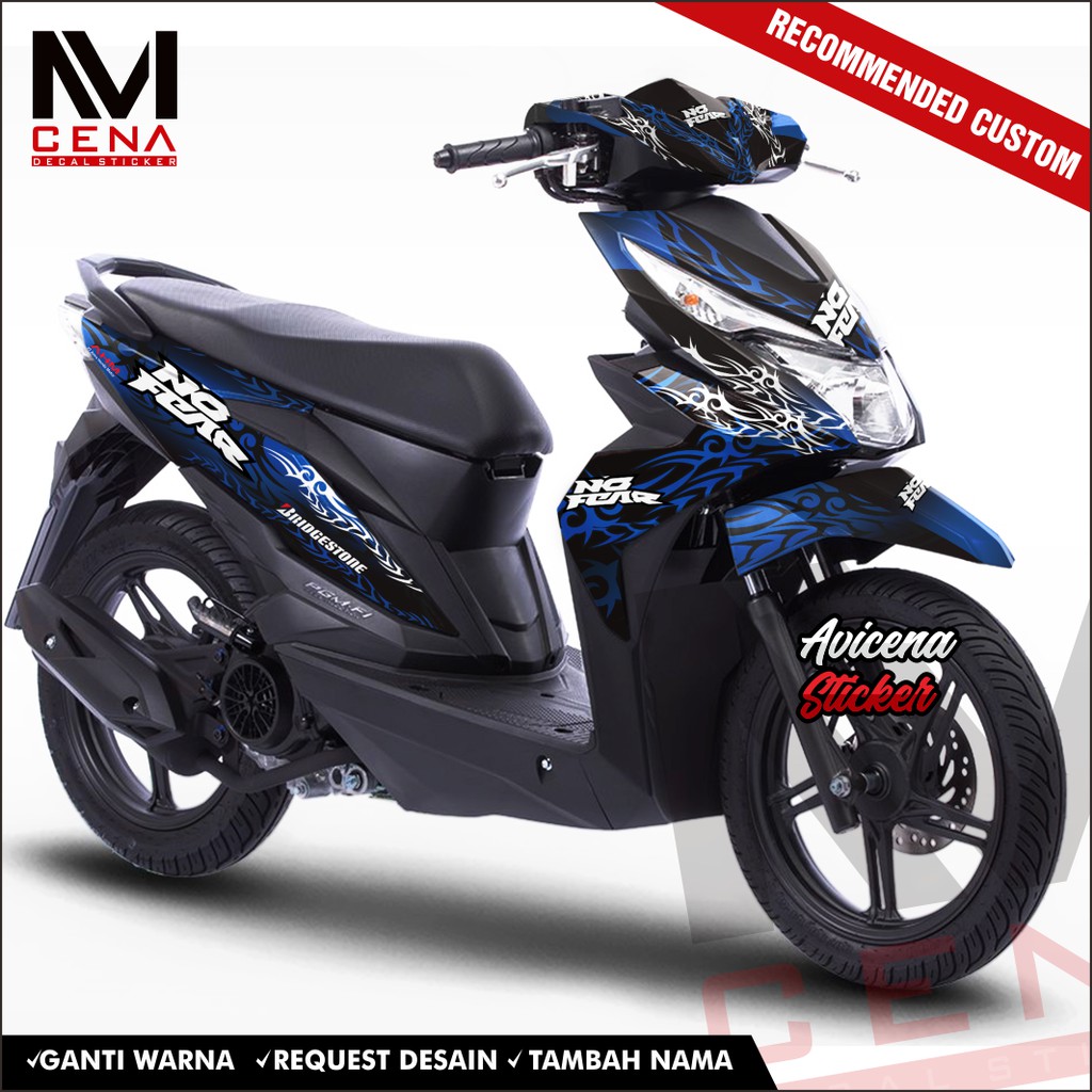 Decal Sticker Honda Beat Street Full Body 2017 2018 2019 Dekal Beat Esp Decal Beat tat