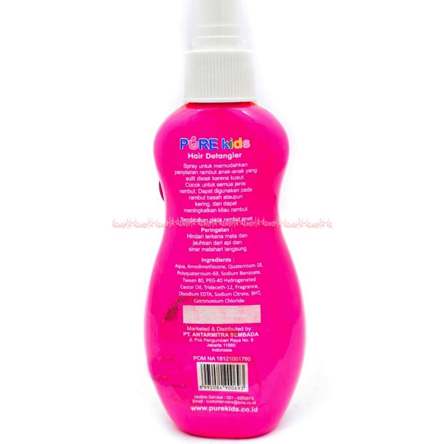 Pure Kids Hair Detagler Biru Pink Pure Kids Untuk Rambut Ana