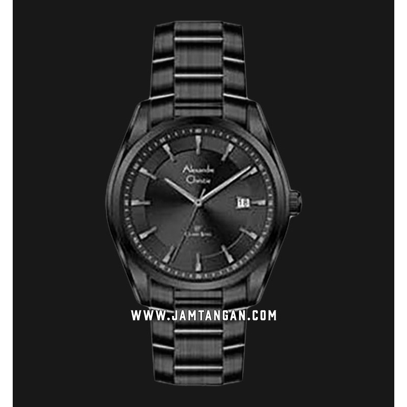 Alexandre Christie AC 8648 LDBIPBA Ladies Black Dial Black Stainless Steel Strap