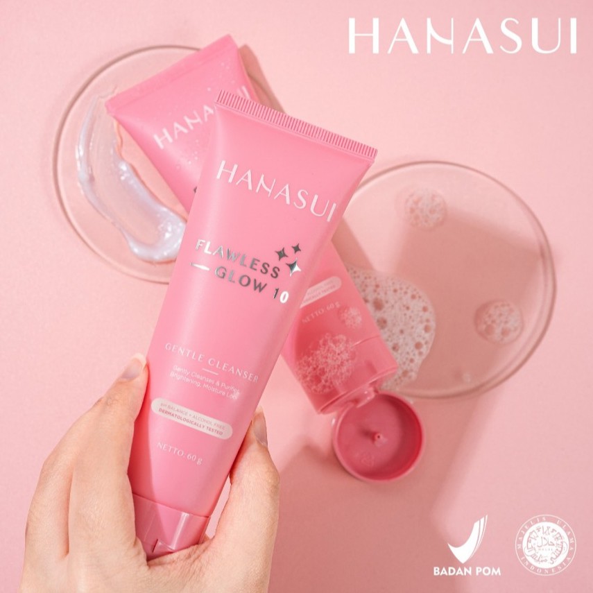 HANASUI FLAWLESS GENTLE CLEANSER / FACE WASH - 60GR