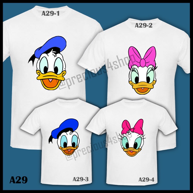 Donald Daisy Duck Bebek Baby Disney Kaos Couple Family T Shirt Shopee Indonesia
