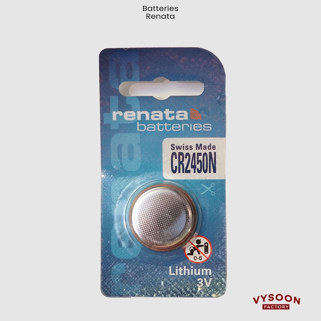 Renata CR 2450 N CR2450 N Lithium 3v Button Cell CMOS Remote Jam Ori