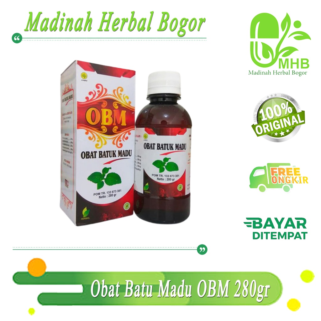 

Obat Batuk Madu 280gr - OBM - Herbal Untuk Meredakan Batuk - Obat Batuk Plus Gamat