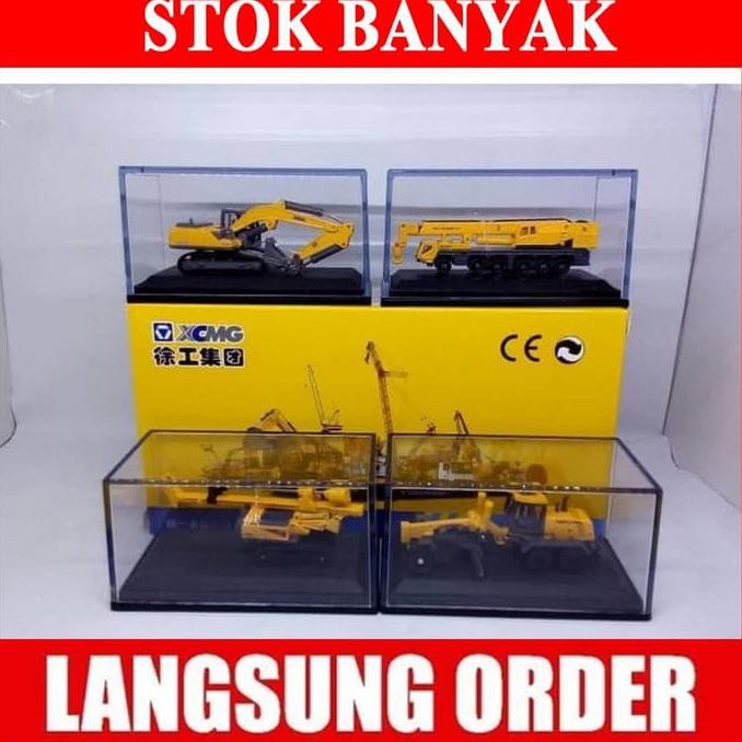 MAINAN Diecast Miniatur Alat Berat XCMG 1 Set isi 4 Unit Harga Murah MURAH