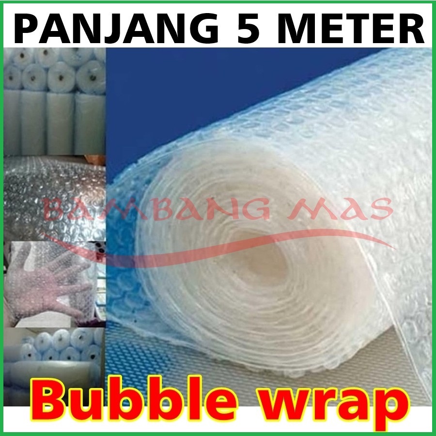 

Plastik bubble wrap gelembung plastik gelembung 5 meter pelindung pengaman Barang
