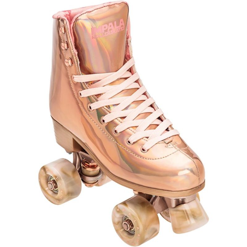sepatu roda impala quad roller skate original marawa rosegold