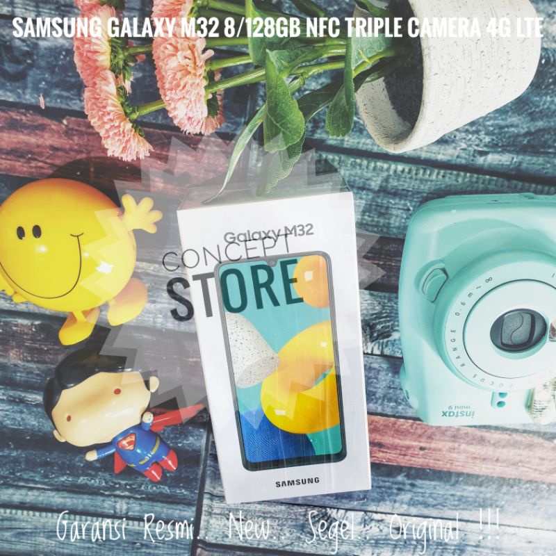 Samsung M32 8/128 GB NFC 64MP Camera 4G LTE.. Garansi Resmi.. New.. Segel