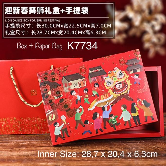 

[COD] Kotak Imlek K7734 dus/ Box Sincia dng Paper Bag [COD]