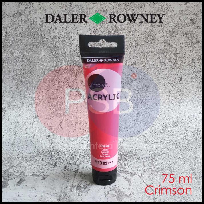 

Best Seller Daler Rowney Simply Acrylic 75 Ml Crimson