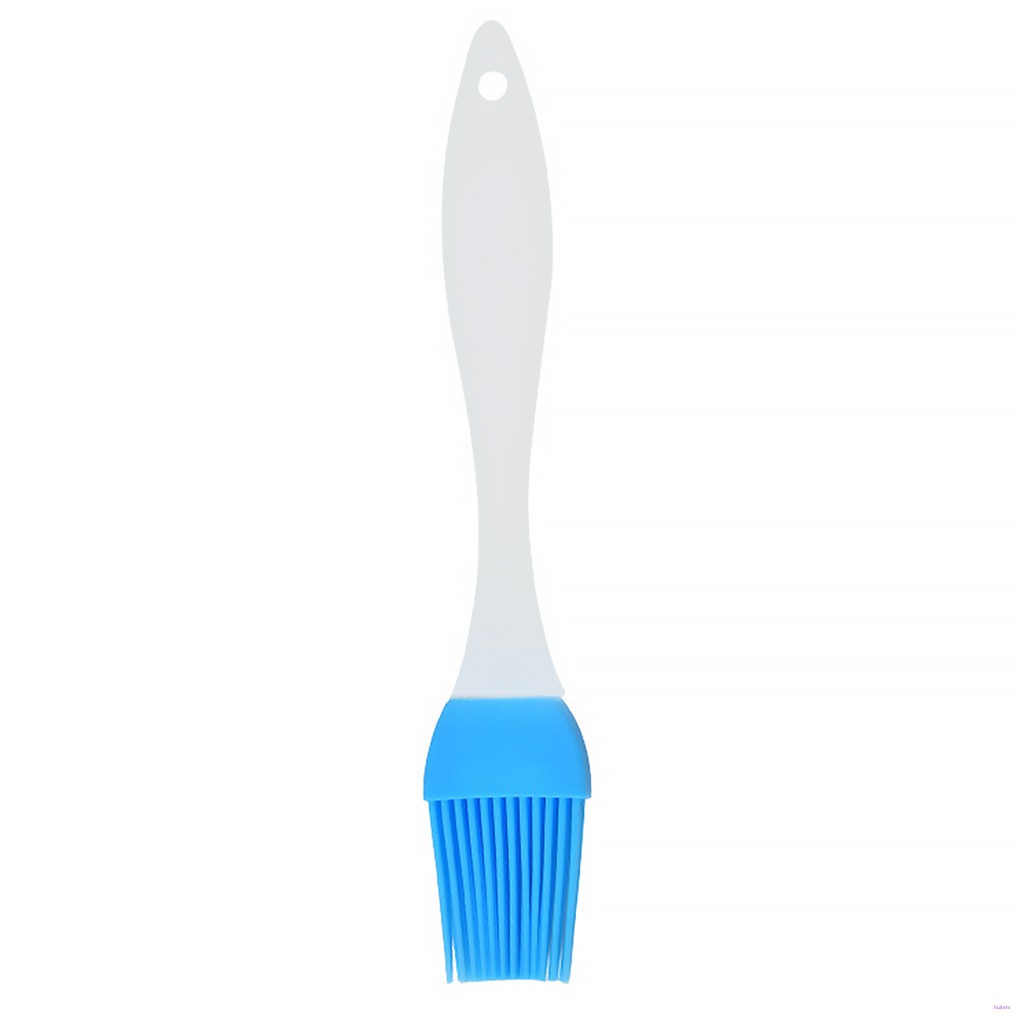 Silicone Basting Brush Clear Handle Heat Resistant Pastry Pancake BBQ Oil Brush Butter Baking Tool, Blue