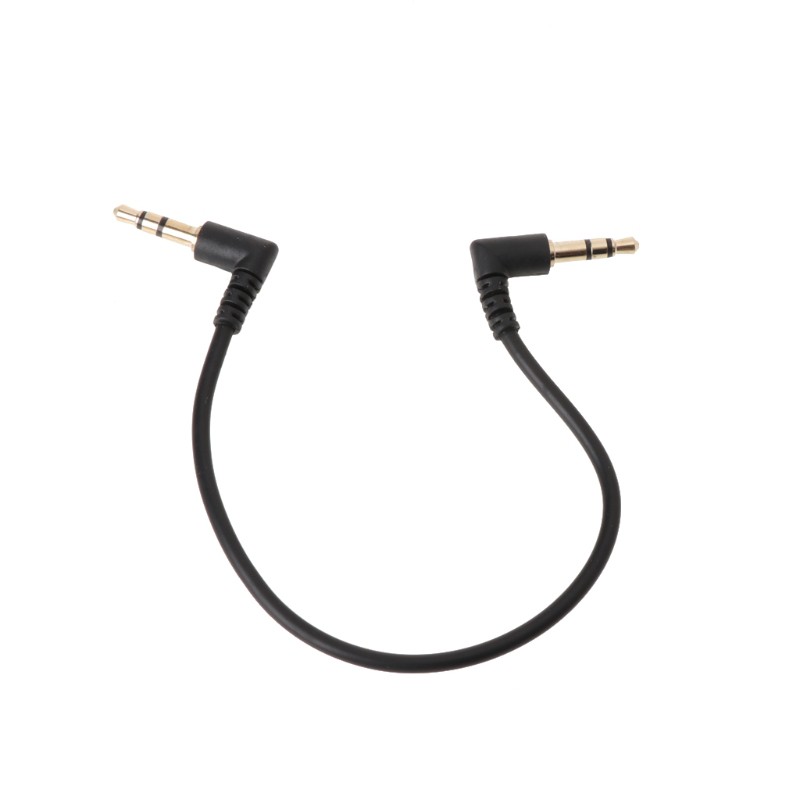 Vivi Kabel Audio Stereo Jack 3.5mm Male Ke Male Siku 90 Derajat Untuk Aux Mobil