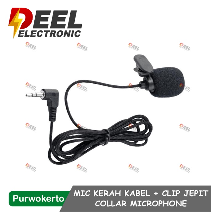MIC KERAH KABEL CLIP JEPIT COLLAR MICROPHONE MIC JEPIT KERAH 3.5MM