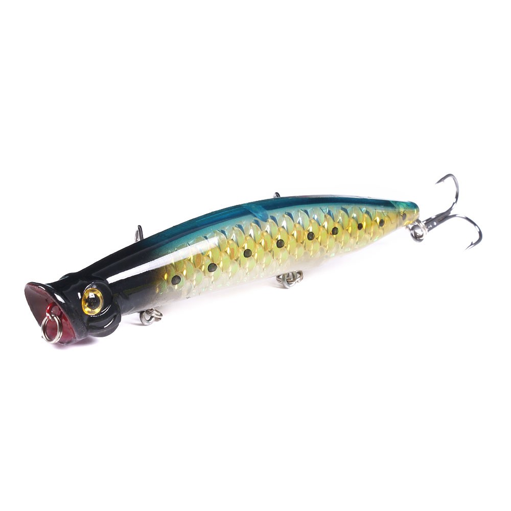 HENGJIA 1PCS Popper Fishing Lures Floating Wobblers 110mm 13g Topwater Pencil Lure Fishing Swimbait Hard Bait Tackle