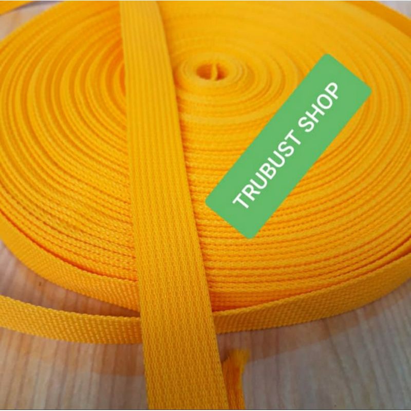 tali webbing tas bisban misban lt 2cm jual per roll panjang 27 mtr