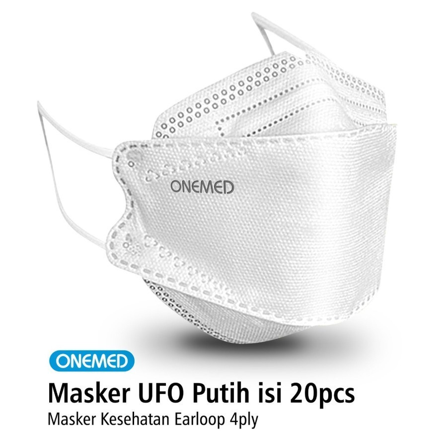 ONEMED MASKER UFO 3D 4PLY ISI 20PCS / MASKER KF94