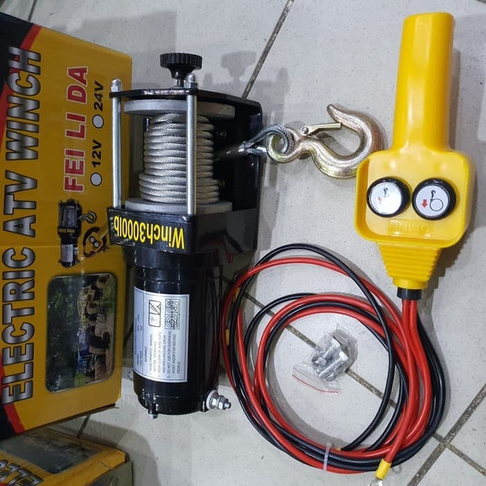 WINCH ATV HOIST 3000 LBS ELECTRIC WINCH 1500 KG