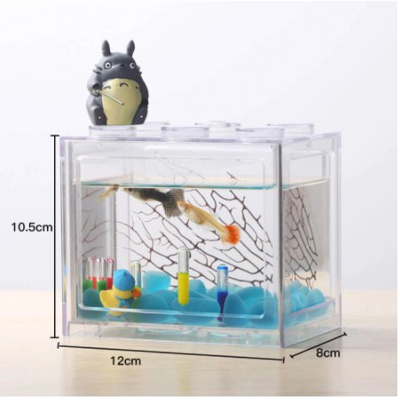 Terlaris!! Akuarium Ikan Cupang Akrilik [Gratis Bubble] Aquarium Mini Acrylic