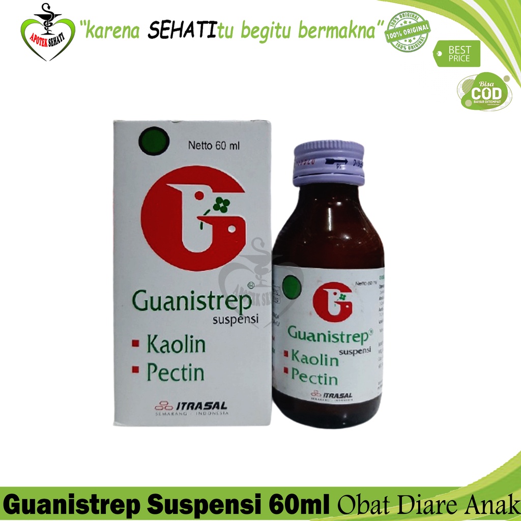 Guanistrep Suspensi 60 Ml - Sirup Diare Anak