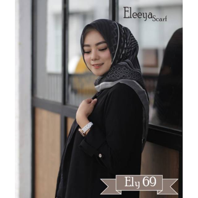 HIJAB SEGIEMPAT MOTIF PRINTING II Eleeya Scarf ELY 69