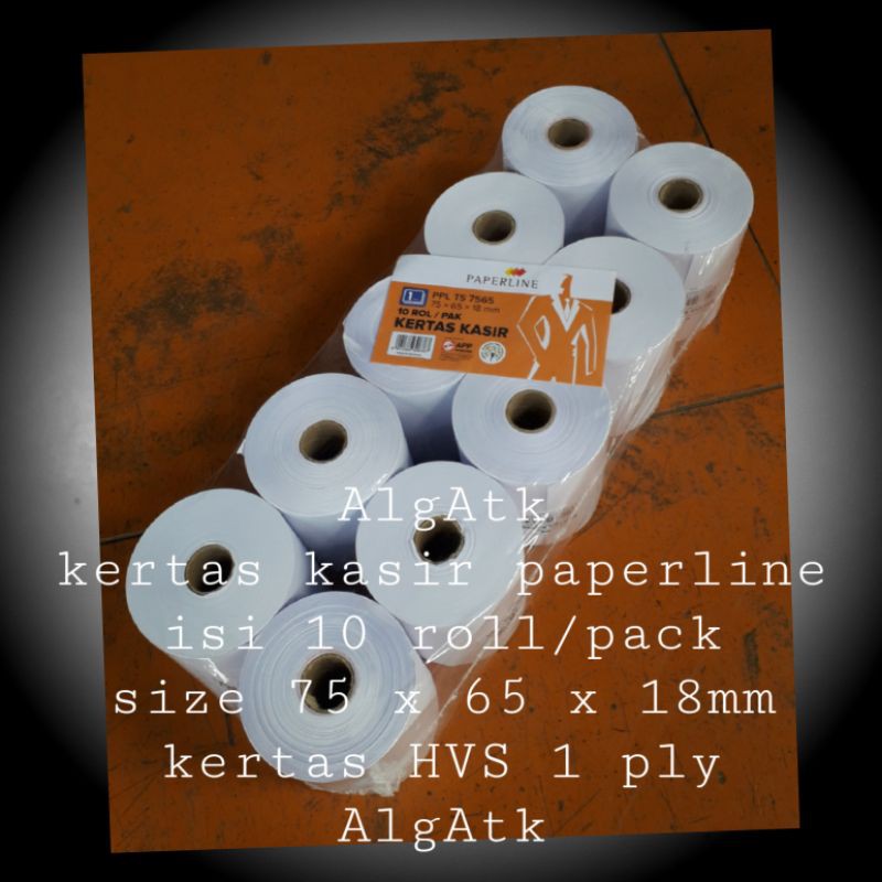 

kertas kasir hvs 1ply ukuran 75 x 65 x 18mm