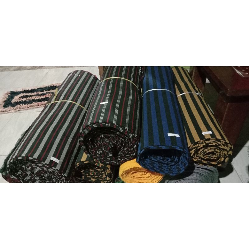 kain lurik 2 & 3 meter  tenun asli berkualitas