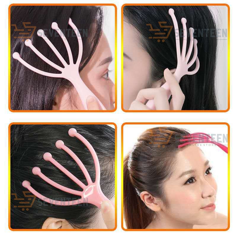 ALAT TERAPI KEPALA MANUAL SISIR TERAPI KEPALA 5 JARI SISIR PIJAT HEAD SPA SCALP MASSAGER