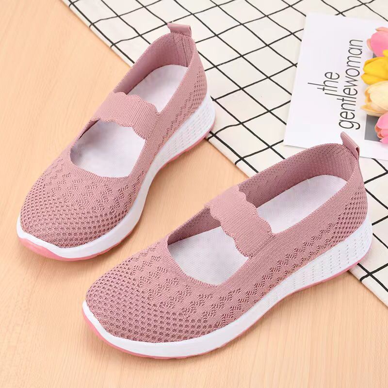 Permata  Sepatu Slip On Wanita Import JN-3527 Sepatu Wanita Premium Quality  Fliknit Shoes